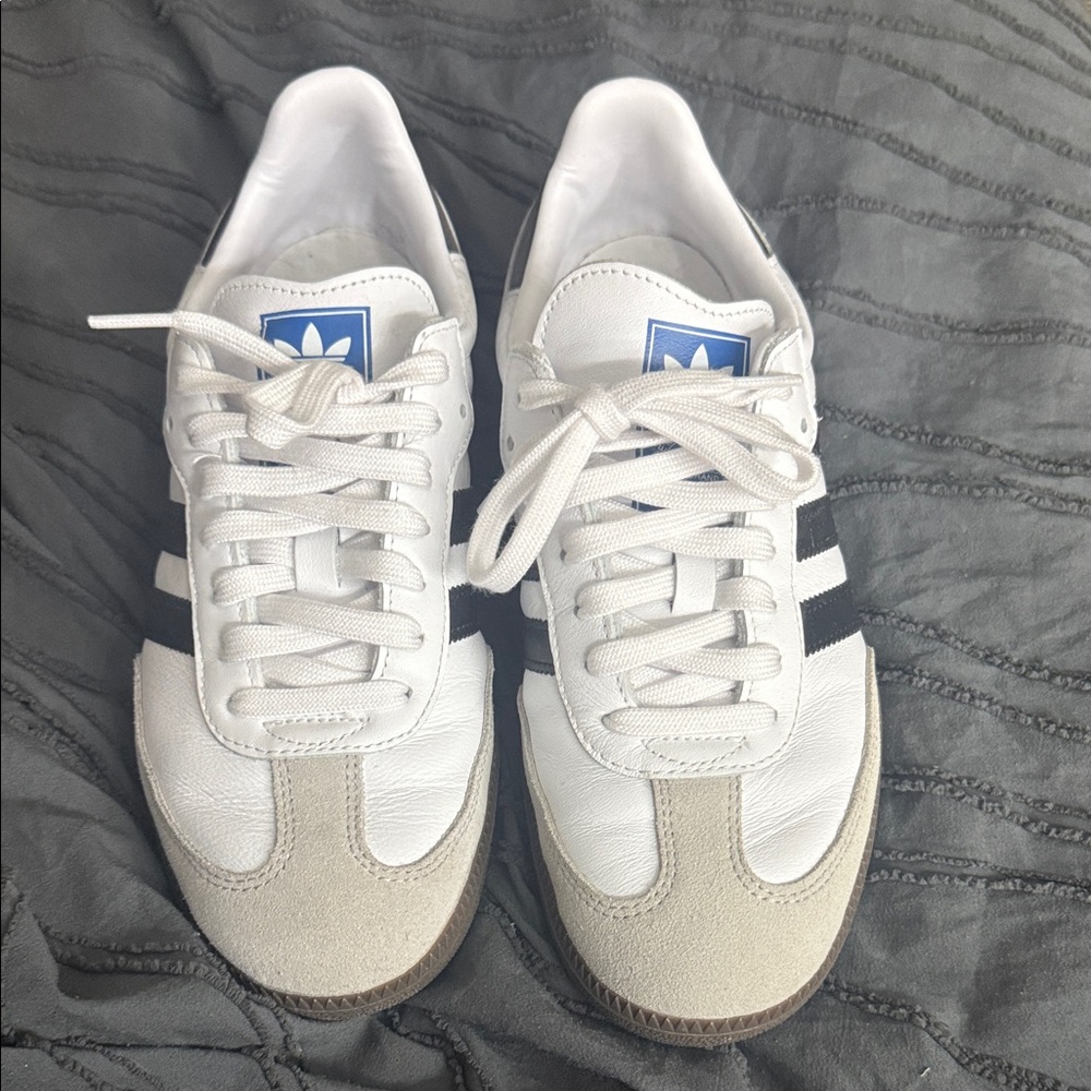 Adidas White and Black Classic Sneakers